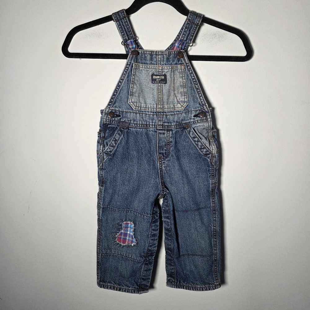 Oshkosh B'gosh Denim Overalls Fully Lined Size 24 Months